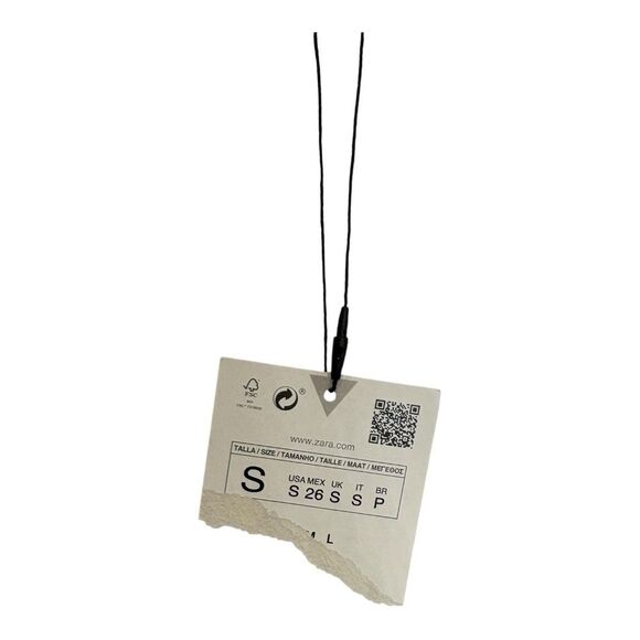 NWT Zara silver metallic stretch pants size small - Picture 6 of 9